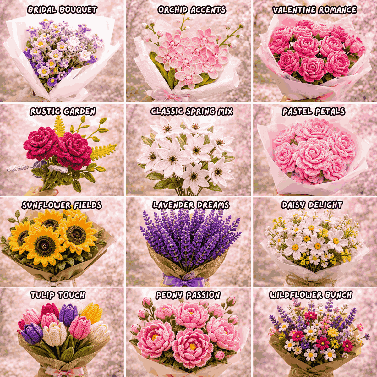 1000+ Flower Crochet Patterns Digital Bundle