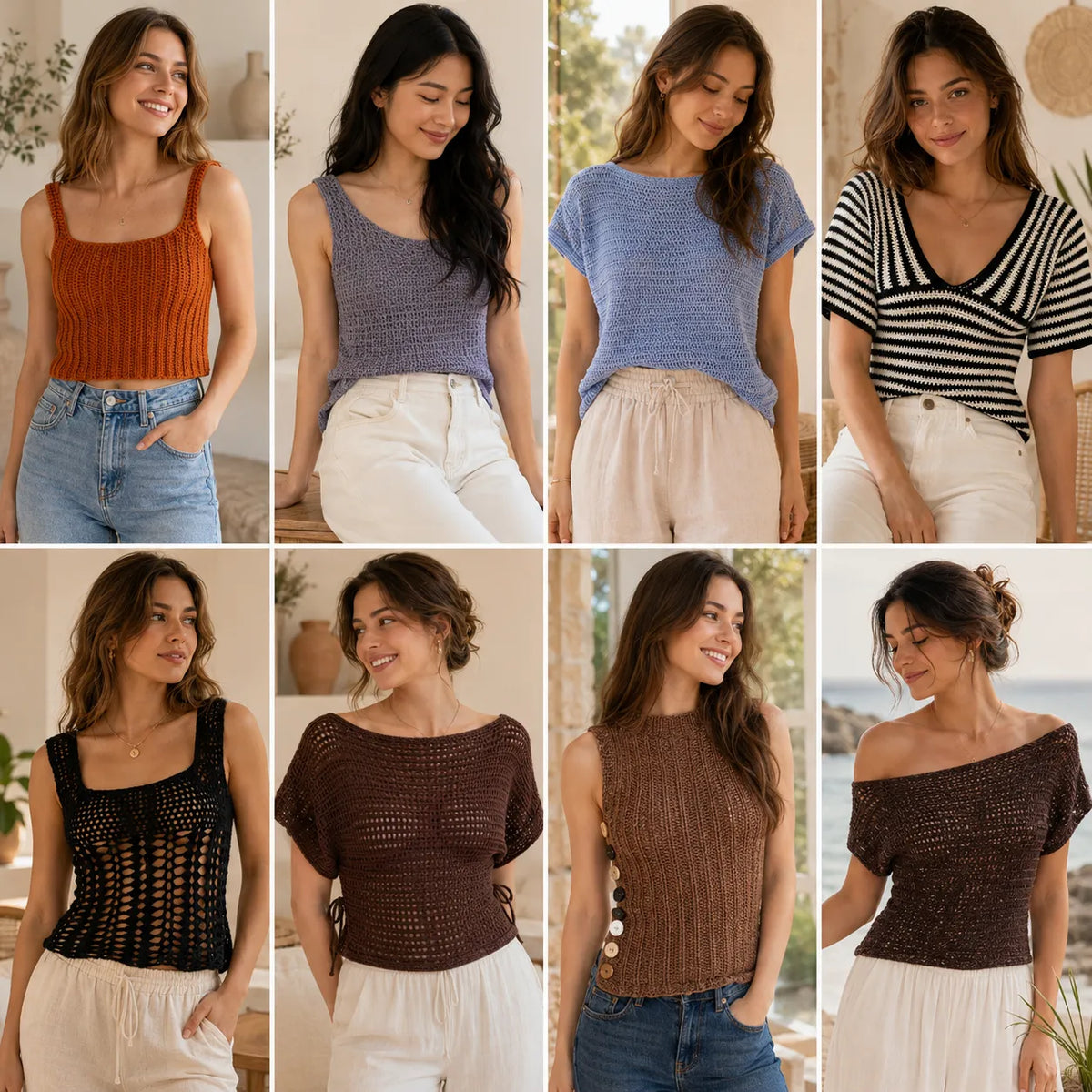 Crochet Top Patterns Bundle 100+ Designs