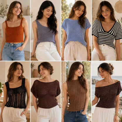 Crochet Top Patterns Bundle 100+ Designs